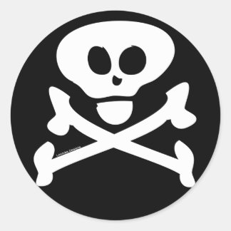 Stickers van de schedel en kruisbeenderen