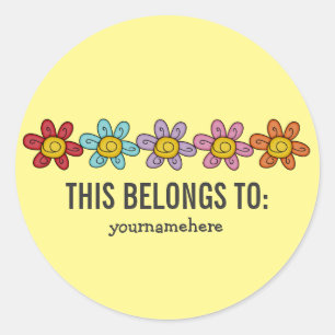 Stickers van de Stomme Doodle Flower {DIT BEHOORT