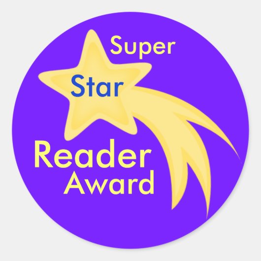 Stickers van de Super Star Reader Award (Voorkant)