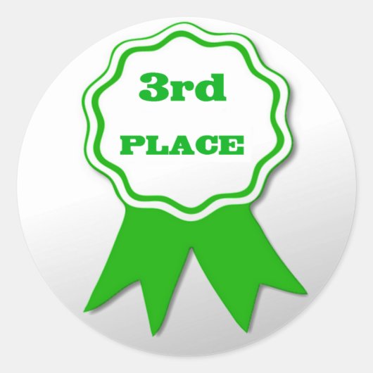 Stickers van de Teacher's Green Ribbon Award (Voorkant)