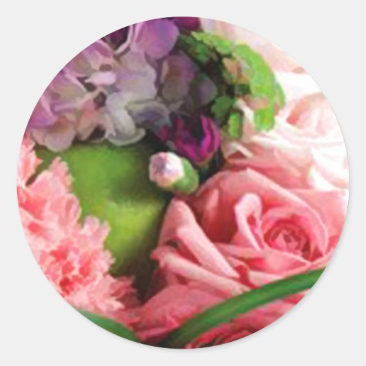 Stickers van Floral Wedding Envelope (Voorkant)