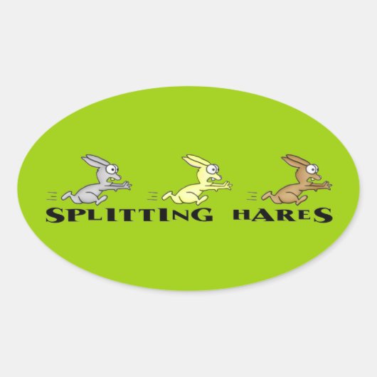 Stickers van hazen splitsen (Voorkant)