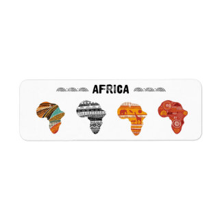Stickers van het Afrikaanse continent