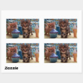 Stickers van het Kat op de geboorte (Vel)