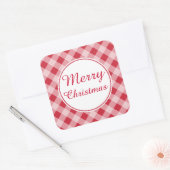 Stickers van het Label van de rode kerst van het l (Envelop)