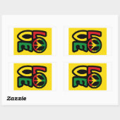 Stickers van het liefdesreggasiesymbool  (Vel)