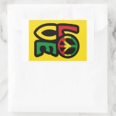 Stickers van het liefdesreggasiesymbool  (Tas)