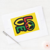 Stickers van het liefdesreggasiesymbool  (Envelop)