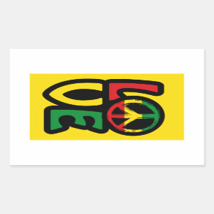 Stickers van het liefdesreggasiesymbool