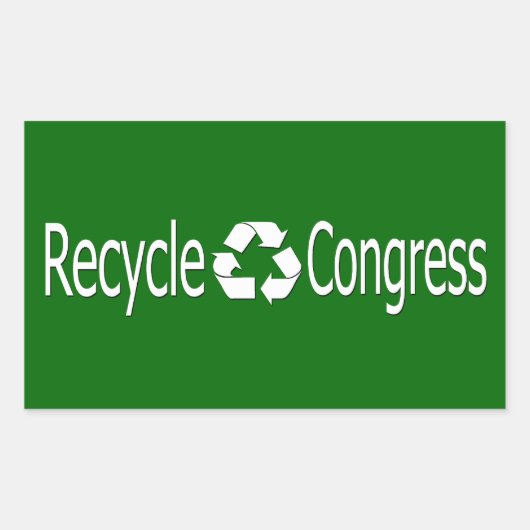 Stickers van het recyclen Congres (Voorkant)