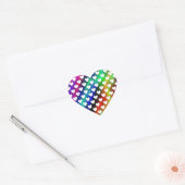 Stickers van het regenbooghart (Envelop)