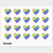 Stickers van het regenbooghart (Vel)