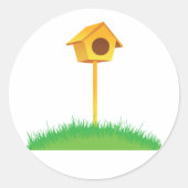 Stickers van het vogelhuis (Voorkant)