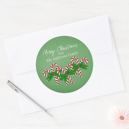 Stickers van kerstsnoeprietjes met hart (Envelop)