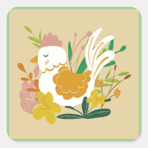 Stickers van kippen