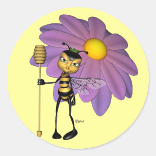 Stickers van koningin Bee