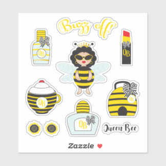 Stickers van koningin Bee