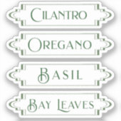 Stickers van Labels van de Italiaanse kruideniersw (Voorkant)