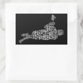 Stickers van Lacrosse Player (Tas)