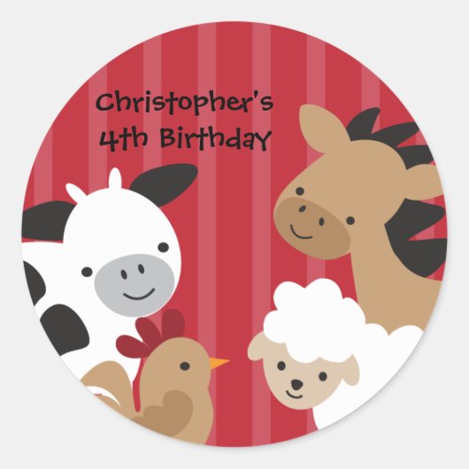 Stickers van landbouwhuisdieren (Voorkant)