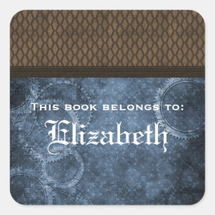 Stickers van metaal-tandwielkookplaat, blauw