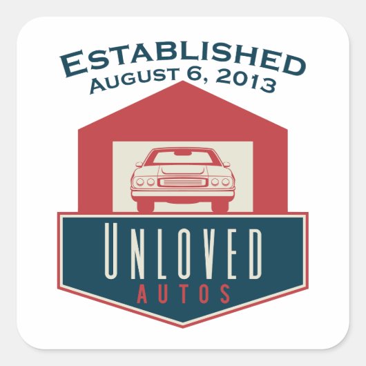 Stickers van ongeliefde autos (Voorkant)