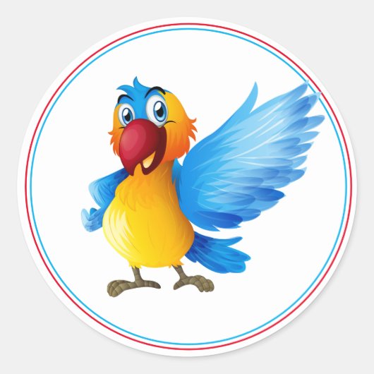 Stickers van papegaaien (Voorkant)