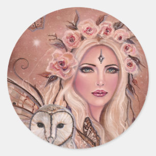 Stickers van Philantha fairy round door Renee Lavo