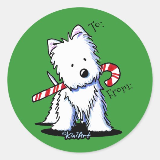 Stickers van suikerriet van Westie (Voorkant)