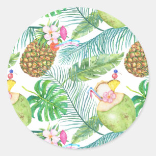 Stickers van tropische Drinken