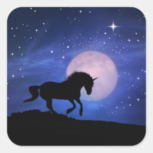 Stickers van Unicorn en Stars
