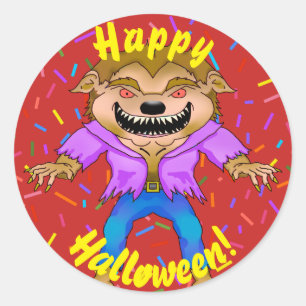 Stickers van Werewolf Halloween