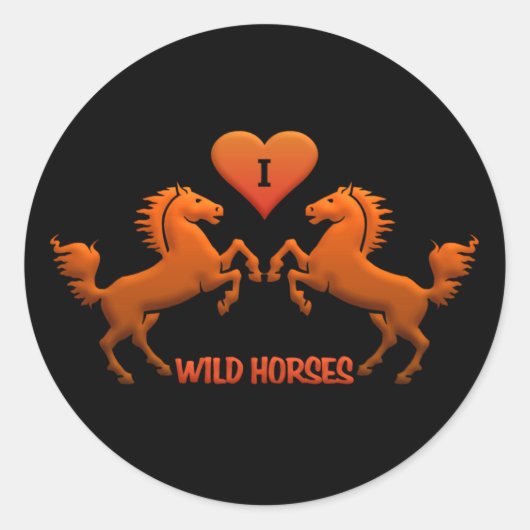 Stickers van wilde paarden (Voorkant)