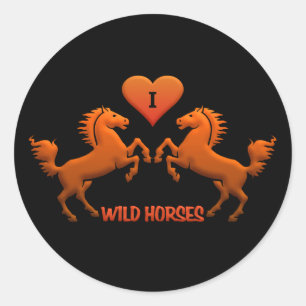 Stickers van wilde paarden
