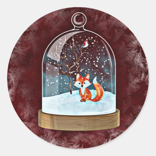 stickers van wintervos (Voorkant)