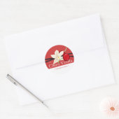 Stickers vanille cerise personnalisable (Enveloppe)