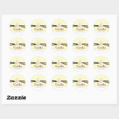 Stickers vanille personnalisables (Feuille)
