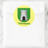 Stickers Velasquez Family Shield (Sac)