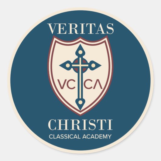 Stickers Veritas Christi Classical Academy 3in (Devant)