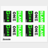 Stickers vert SLAM ONE GEAR (Feuille)