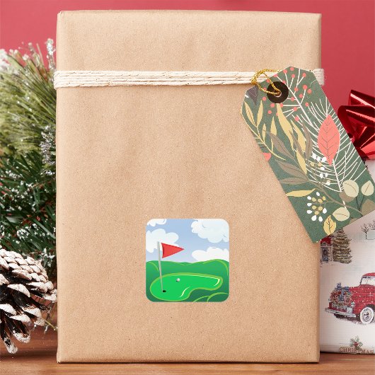 Stickers verts du terrain de golf