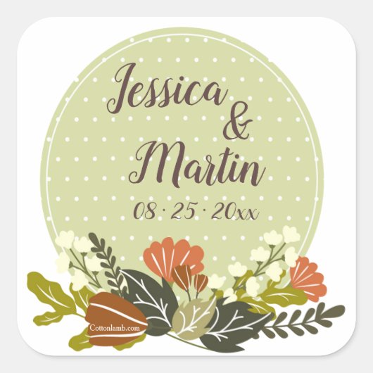 Stickers verts miel (Devant)