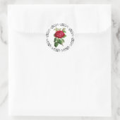 Stickers verts Rose Bourgogne (Sac)