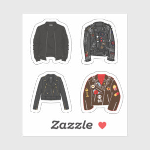 Stickers Veste en cuir