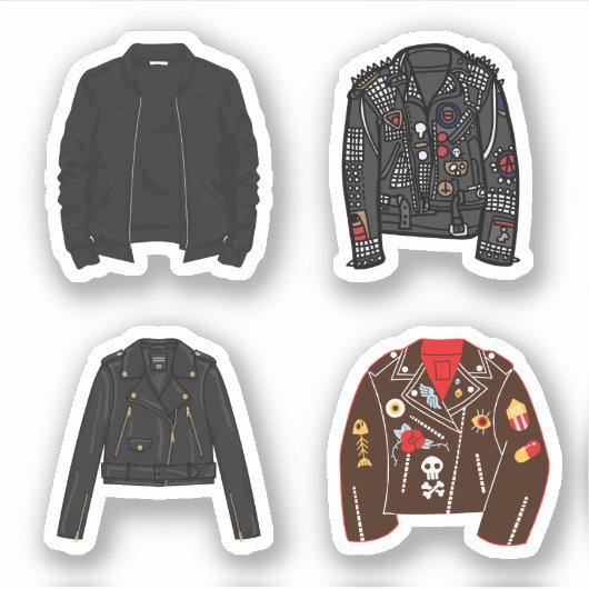 Stickers Veste en cuir (Devant)