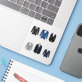 Stickers Veste Tuxedo (Ordinateur portable avec iPhone)