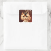 STICKERS Victorian chantant Parleur Chat Bijou Car (Sac)