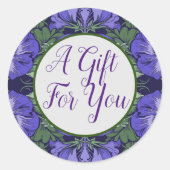 Stickers victoriens Royal Purple Pansy (Devant)