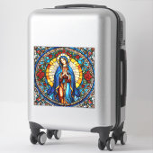 Stickers Vierge Marie en verre tendu pour la maiso (Sur valise)