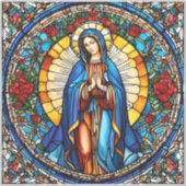 Stickers Vierge Marie en verre tendu pour la maiso (Devant)